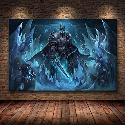 World of Warcraft Mapa Cartel Pintura De La Lona Arte De La...