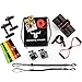 Immortal Fitness Home Gym - 18-in-1 Set for a Full Body Workout Physical Therapy at Resistance Bands, Jump Rope, Ab Wheel, Push-up Bars, and More! Elevate Your Training or on The Go Red & Black