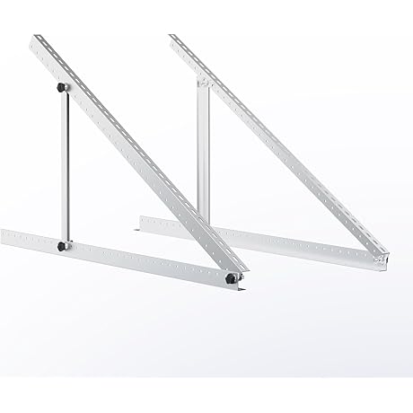 Renogy 50in Adjustable Solar Mounting Brackets with Foldable Tilt Legs for Any Flat Surface