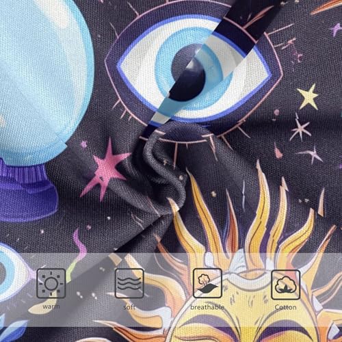 Mystical Suns Faces Eyes Cute Panties Girl Girls Underwear Toddlers Cotton Stylish Kids Briefs Undies 2t3