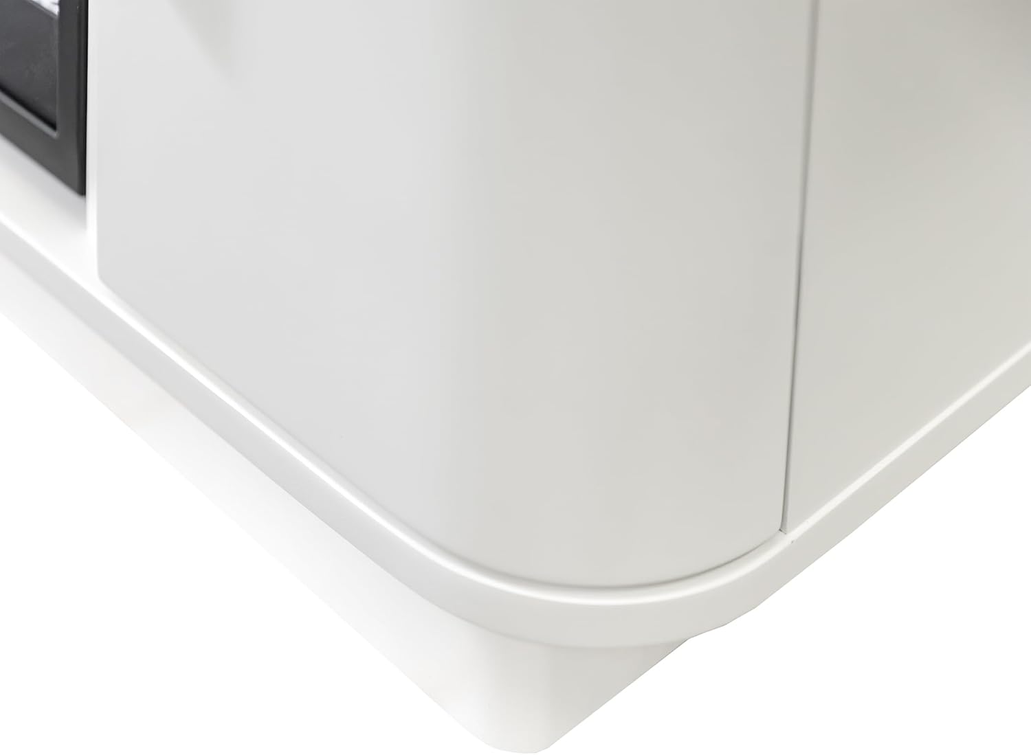 Modern 84" Fireplace Console Entertainment Fully Assembled White