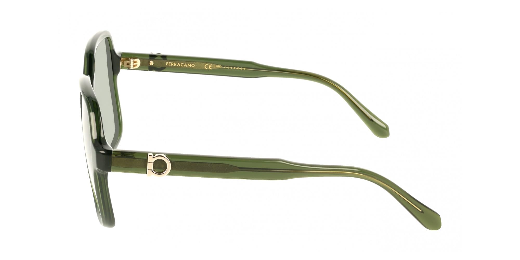 GAFAS FERRAGAMO SF2069SE - C: TRANSPARENT GREEN Eye Size: 57 Bridge: 15 Cura della persona e salute