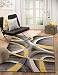 Summit XP-YE5R-0YI0 21 New Yellow Grey Area Rug Modern Abstract Many Sizes Available , 4'. 10'' x 7'. 2''