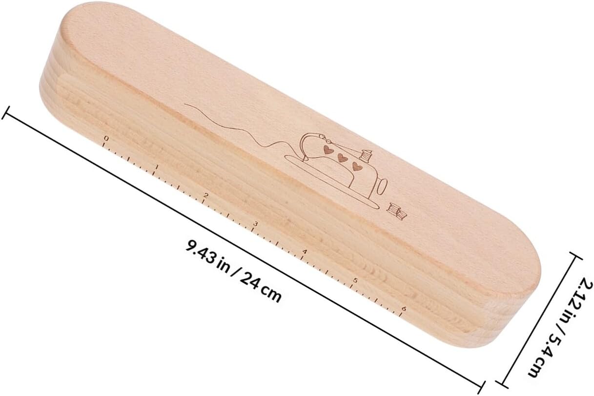 4pcs Beech Wood Clapper Seam Roller Pressing Tool Set for Quilting Sewing Fabric Flattening and Wrinkle Setting in Home Craft Use