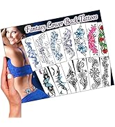 Temporary Tattoo Factory Fantasy Lower Back Tattoos - Realistic Adult Temporary Tattoos for Women...
