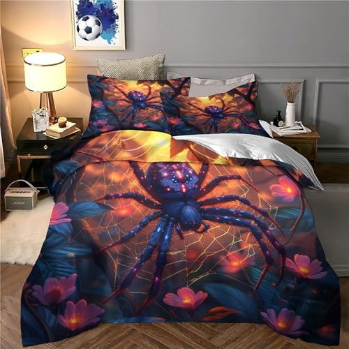 Housse de couette microfibre super douce araignée mystique 3D - 6
