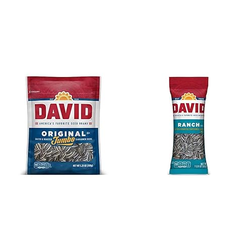 DAVID Seeds Paquete de semillas de girasol saladas y tostadas (paquete de 12)