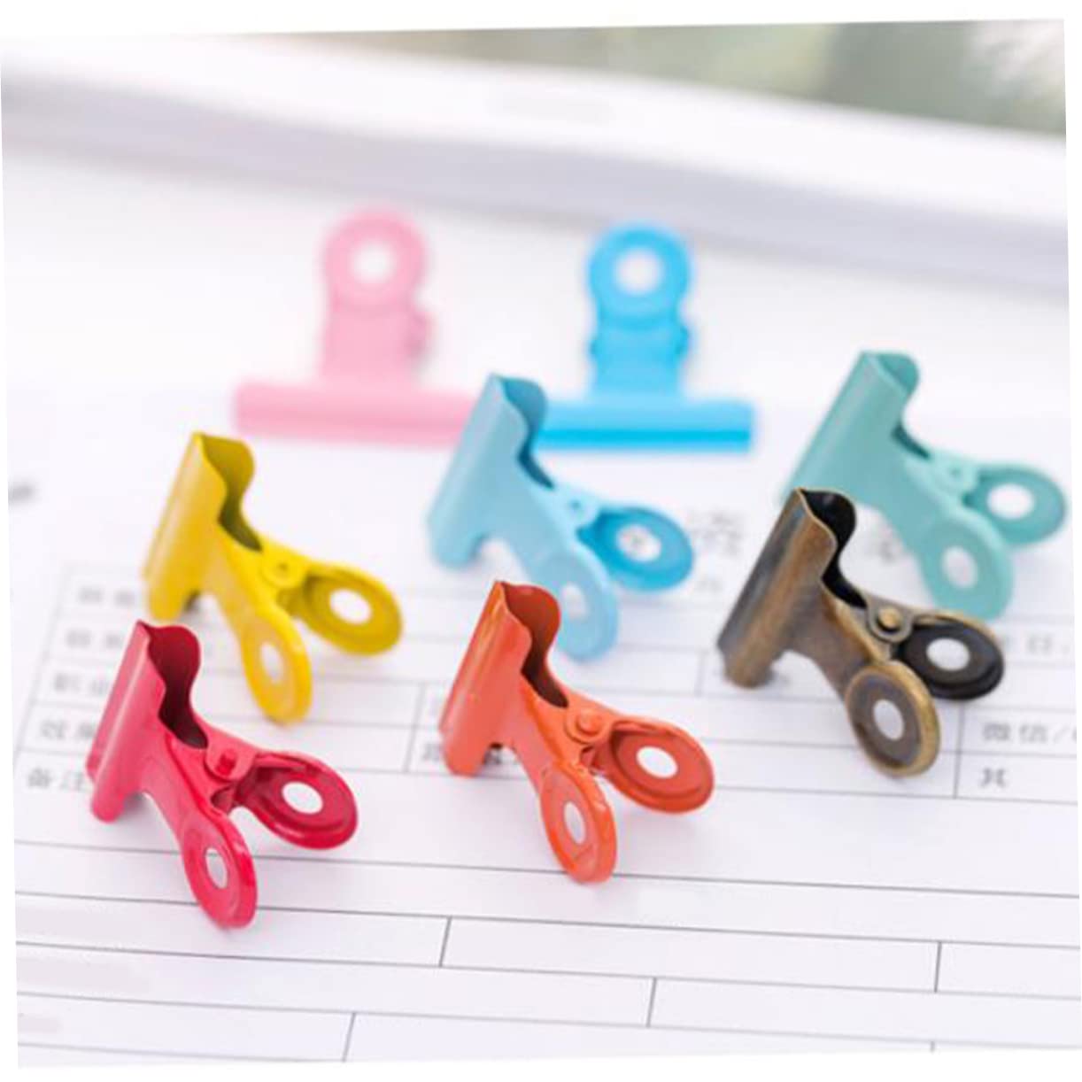 120stücke Metall Rundschwanz Büroklammern Bunte Binder Clips Stabiler Papierhalter Für Schule Büro Und Zuhause Zum Organisieren Von Dokumenten Und Preisschildern