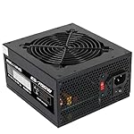 700W Power Supply Non Modular ATX PSU with 120mm Ultra Quiet Cooling Fan, Support 115/220V Switch, All Protections