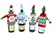 Fashionclubs Christmas Wine Bottle Knitted Ugly Sweater Covers Set,Set of 4
