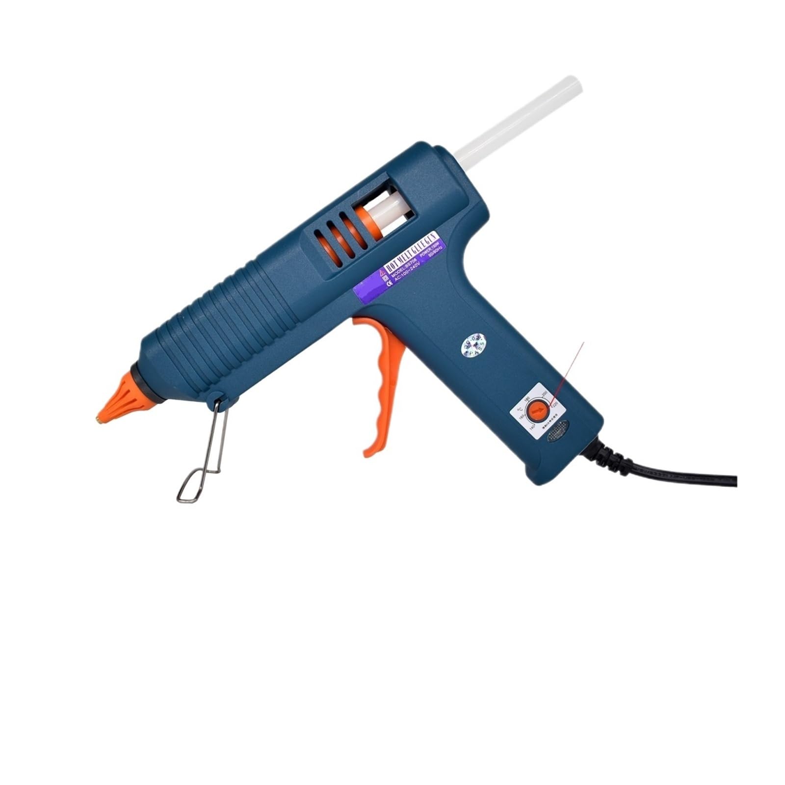 Kit de herramientas for pistola pegamento caliente 150 W, ajuste temperatura, silicona, uso barras 11 mm, boquilla cobre puro for artes, manualidades, industrial, decoración(SET-2)