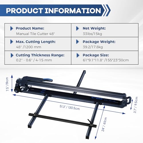 Manual Tile Cutter for Large Format