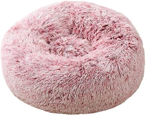 SYLC Donut Pet Bed, Donut Dog Bed Large, Donut Pet Bed for Cats, Pet Cave Bed, Dog Round Bed Medium, Warm Cave Nest Sleeping Bed, Luxury Cat Cushion (L(60cm),Teal)