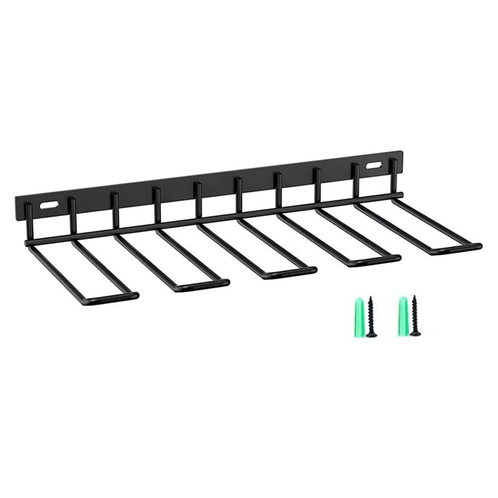 Étagère de rangement en métal FACAIIO support mural solide noir