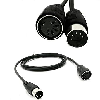 9.8FT MIDI Extension Cable 5-Pin DIN Male to Female 5Pin Audio Adapter Cable