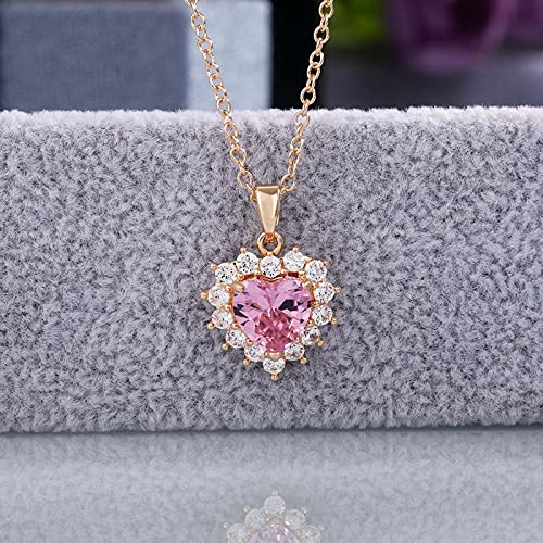 Bijoux améthyste d'exception : collier chaîne et pendentif cœur de haute précision - 2