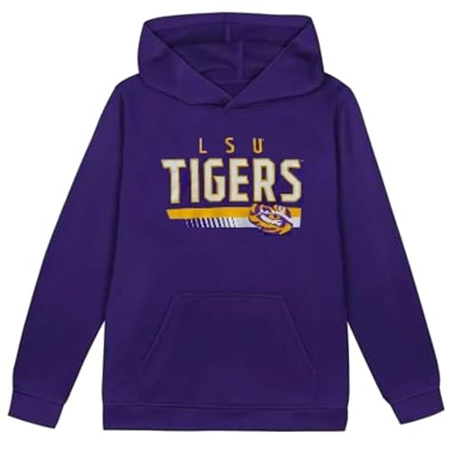 LSU Tigers Men's Hooded Sweatshirt Pullover - Purple