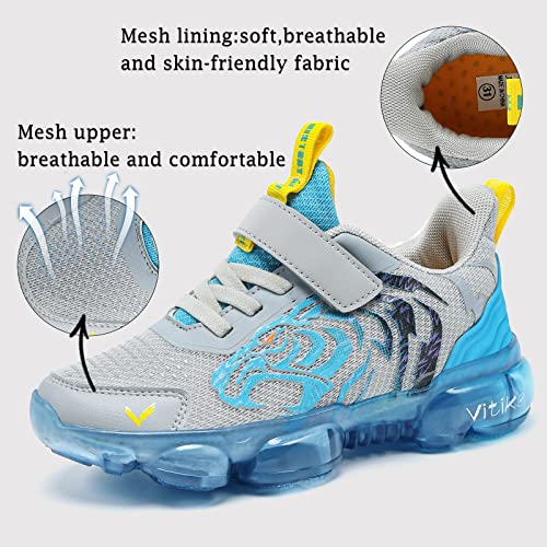 JMFCHI FASHION Boys Running Shoes Kids Sneakers Girls Athletic Tennis Shoe Breathable Lightweight Slip on Sports Knit Sock Sneaker High-top2