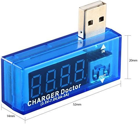 Ardest USB Charger Doctor - In-line Power Tester Power Bank Mobile Battery Voltage and Current Meter Tools and Gadgets