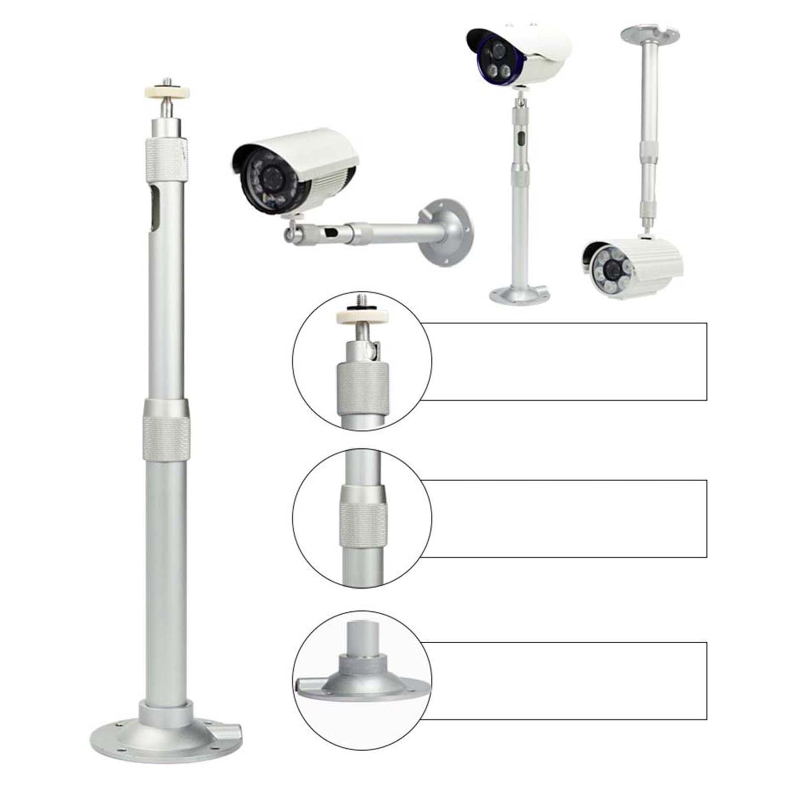 Soporte Proyector Techo con Brazo Extensible Soporte Pared Adaptable para Cámara de Diseño Giratorio Y Altura Ajustable en Aleación de Alumi, 60 hasta 120cm