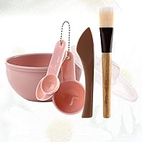 Vista 7 de HEALLILY Máscara facial de bricolaje Tazón de mezcla Cepillo Cuchara Stick Herramienta Cuidado de la Cara Set para las Mujeres 7pcs