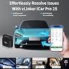 iCar Pro 2S OBD2 Bluetooth Adapter Check Engine رمز السيارة قارئ أداة تشخيص الماسح الضوئي لنظامي التشغيل iOS & Android و Windows Made for Electric (EV) والمركبات الهجينة