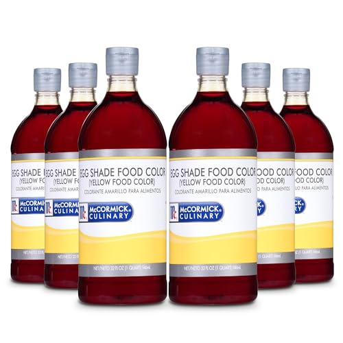 McCormick Culinary Egg Shade Yellow Food Color, 32 fl oz (Pack of 6)