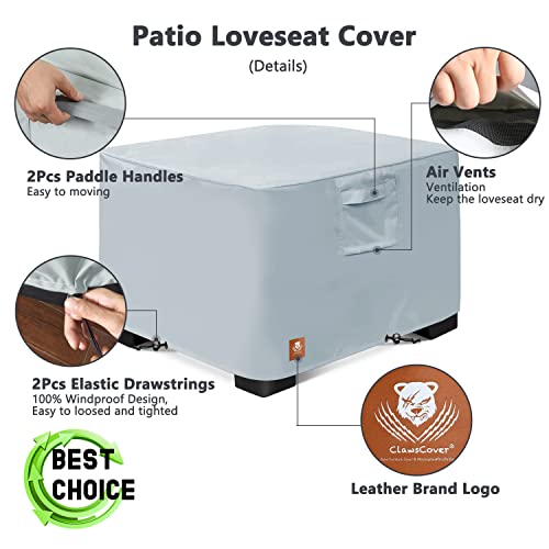 Outdoor Ottoman Covers Waterproof Heavy Duty Patio Table Cover,Anti-Uv Fadeless Patio Side Table Covers,All Weather Patio Furniture Cover,Square,24.5Lx24.5Wx13H Inch #TOP2