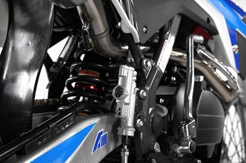 HHH Apollo Thunder 250cc RFN DLX with Headlight and 5 Speed Manual Clutch Thunder Proactive 250 Dirtbike 250cc Bike Racing Dirt Bike Deluxe (Blue)