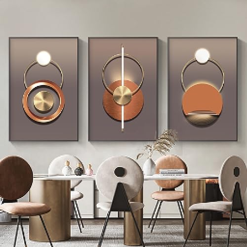 Art mural de luxe peinture sur toile dorée 60x80cm salon