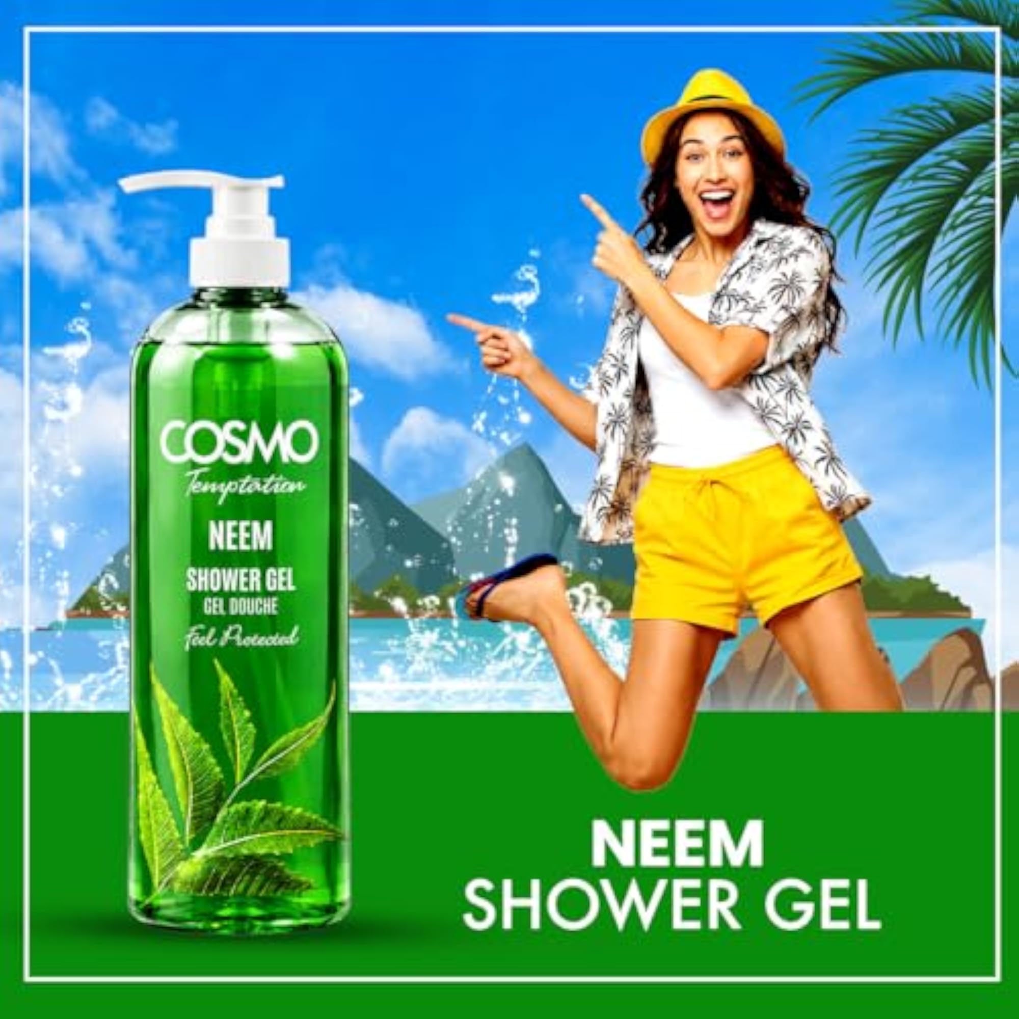 Temptation Neem Shower Gel, Purifying & Refreshing