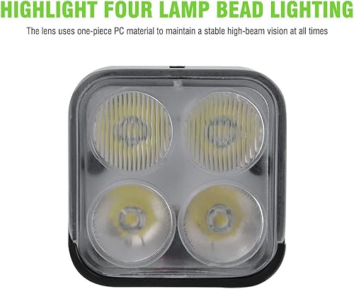 Miniatura 2 de Luces de bicicleta para conducción nocturna  Super brillante 1800 lúmenes 4 luces (2 luces altas+2 luces bajas) LED faro de bicicleta 8 modos USB