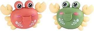SAFIGLE 2 Pçs Push Wind Up Brinquedo Brinquedos De Répteis Rastejando Brinquedos Do Bebê Crianças Banheira Relógio Brinquedos De Água Acabar Brinquedos De Banheira Bebê Rastejando