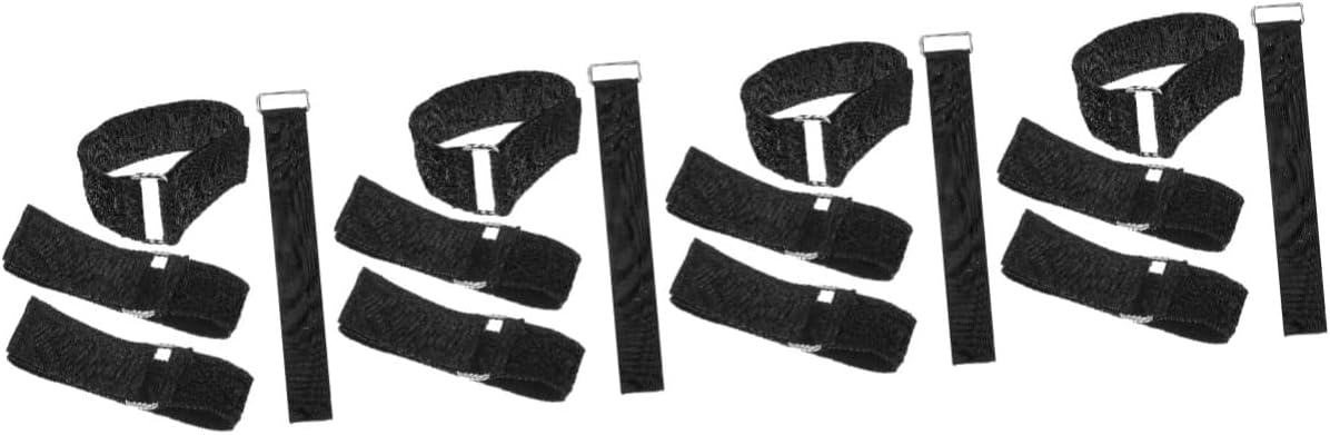 4pcs Multipurpose Fastening Straps Elastic Cinch Straps for Cable Organization Heavy Duty Storage Ties