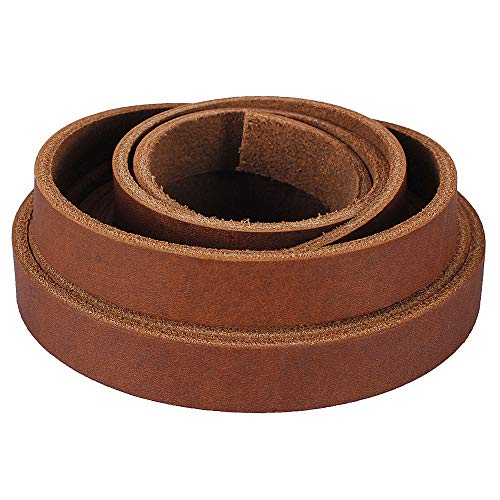 Lollibeads (Tm) Genuine Leather Strap Leather Strip 1/2 Inch Wide And 72 Inches Long, Brown #TOP3