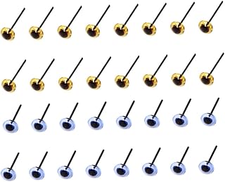 HAWILLOSCH 400piezas De Seguridad Coloridos para Muñecos De Crochet Accesorios para Manualidades y Juguetes Transparente Azul y