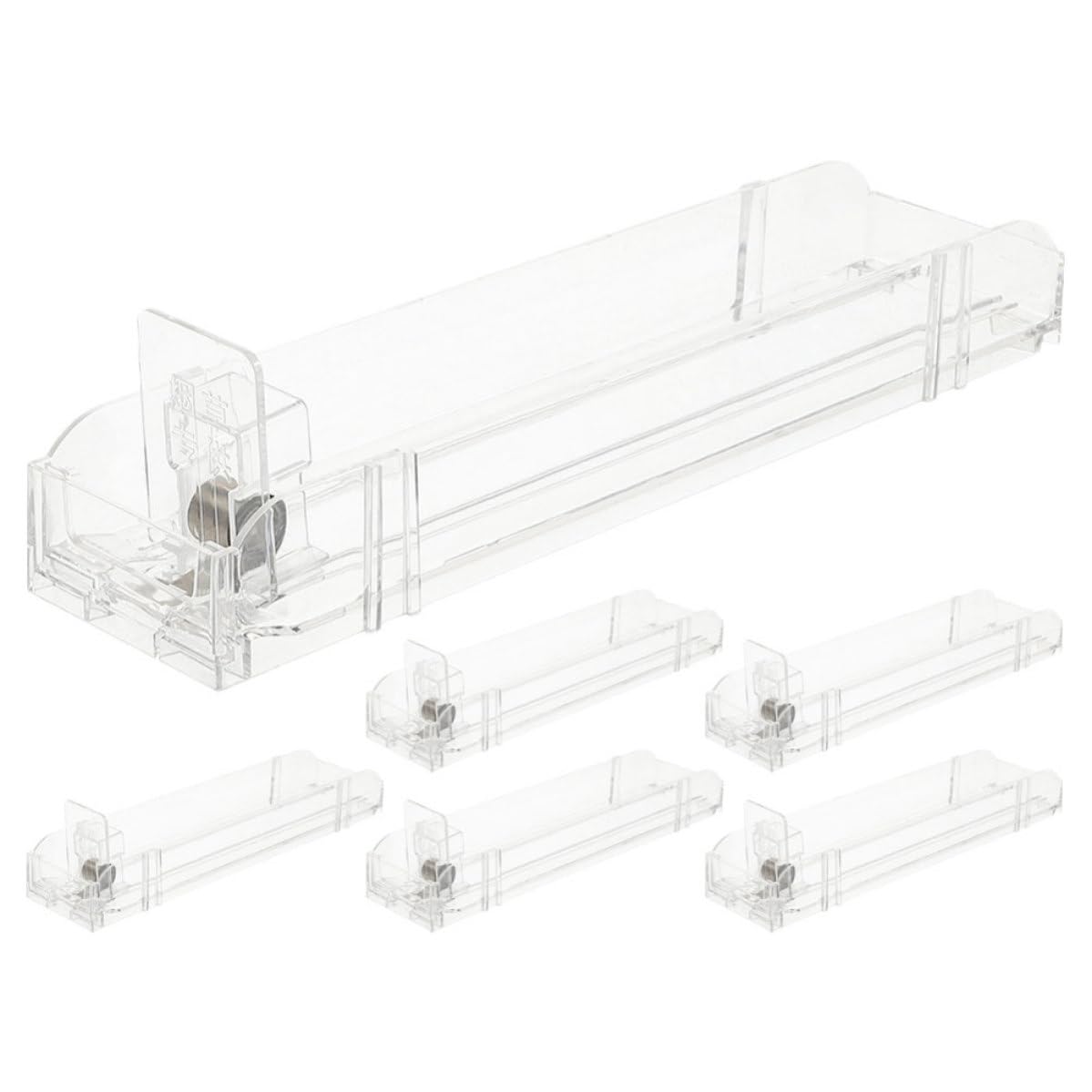 Pousseur automatique OUNONA de 28 cm haute capacité 10 paquets transparent