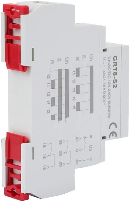 Generic GRT8-S2 ミニ非対称サイクルタイマーリレー、周期的な照明制御および加熱制御用の広い遅延時間範囲を備え、AC/D
