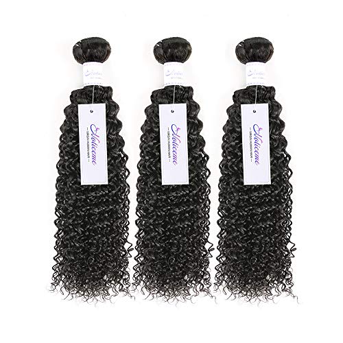NOTICEME 8A Brazilian Curly Hair 3 Bundles 10 12 14 inch Good Quality Unprocessed Virgin Kinky Curly Weave Human Hair Bundles Soft Remy Hair Natural Color