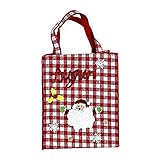 Portaequipajes Comarco Sa 11627 - Bolso, fieltro, tela, blanco, rojo, 20 x 8 x 25 cm