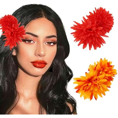 Haomye Dahlia Flower Hairclips Cover