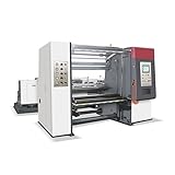 Máquina de corte y rebobinado de precisión con control, cortadora de corte limpio para películas sensibles, cinta adhesiva y no tejida, rebobinadora de grado industrial