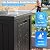 MAIUSCOLI 200 Gallon Outdoor Deck Box, Lockable Waterproof Outdoor Storage Boxes For Garden Tools,Indoor Cushions,Accessories Outside Storage Resin Weatherproof Container(Black)