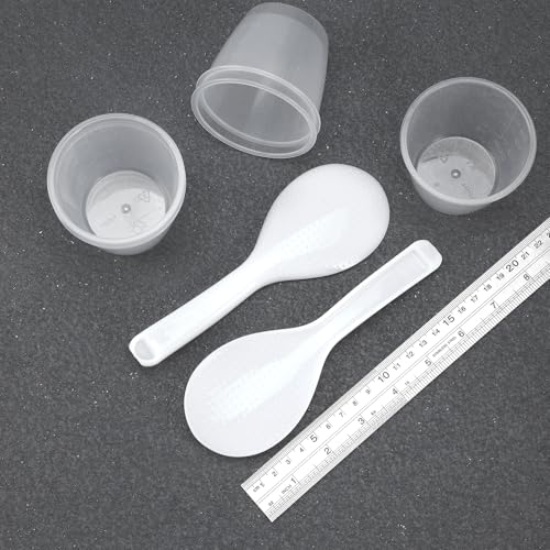 Set de 7 vasos medidores de plástico para arroz 160 ml miniatura 3