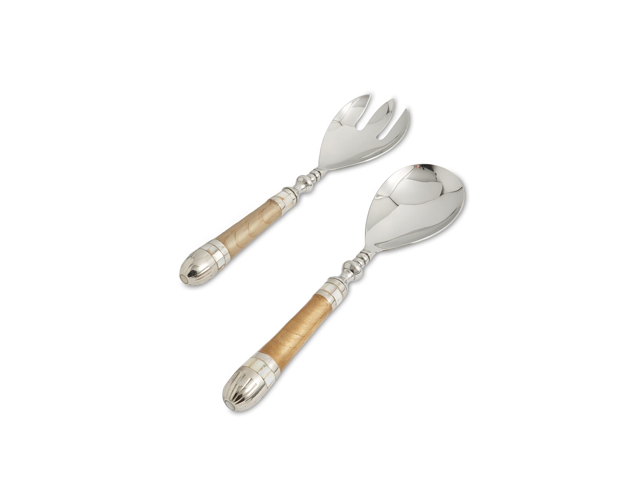 Julia KnightClassic Salad Serving Set, Toffee, Brown
