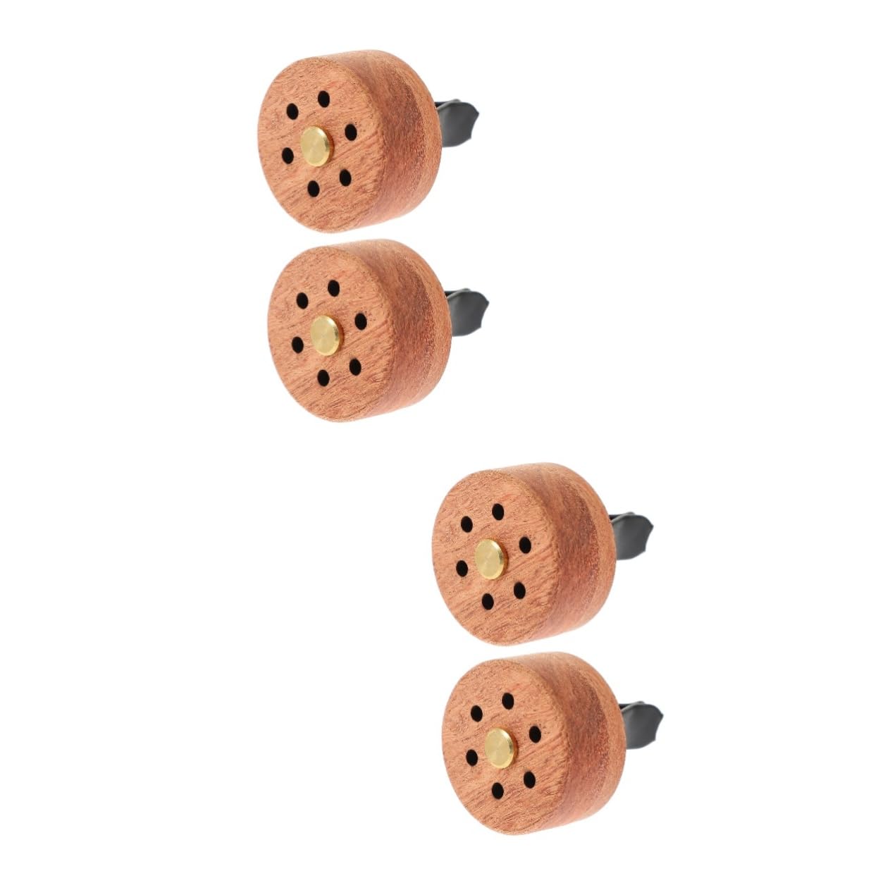 GLEAVI 4 Stück Auto Diffusor Öldiffusor-Entlüftungsclip Duftdiffusor fürs Auto Autoclip ätherische öle Duft Diffusor Diffusor Holz tragen Aromatherapie-Maschine Parfüm hölzern