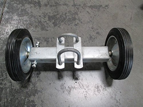 8-Wheel Rolling Gate Carrier For Chain Link Fence Gates - Rut Runner For Smooth Sliding