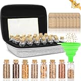 40 Slots Saatgut Aufbewahrungsbox mit 20 Stück Samentütchen, Lagerung von Saatgut, Saatgut Aufbewahrung mit Etiketten Aufklebern und Trichter, Samen Organizer, Seed Storage (Samen nicht Enthalten)