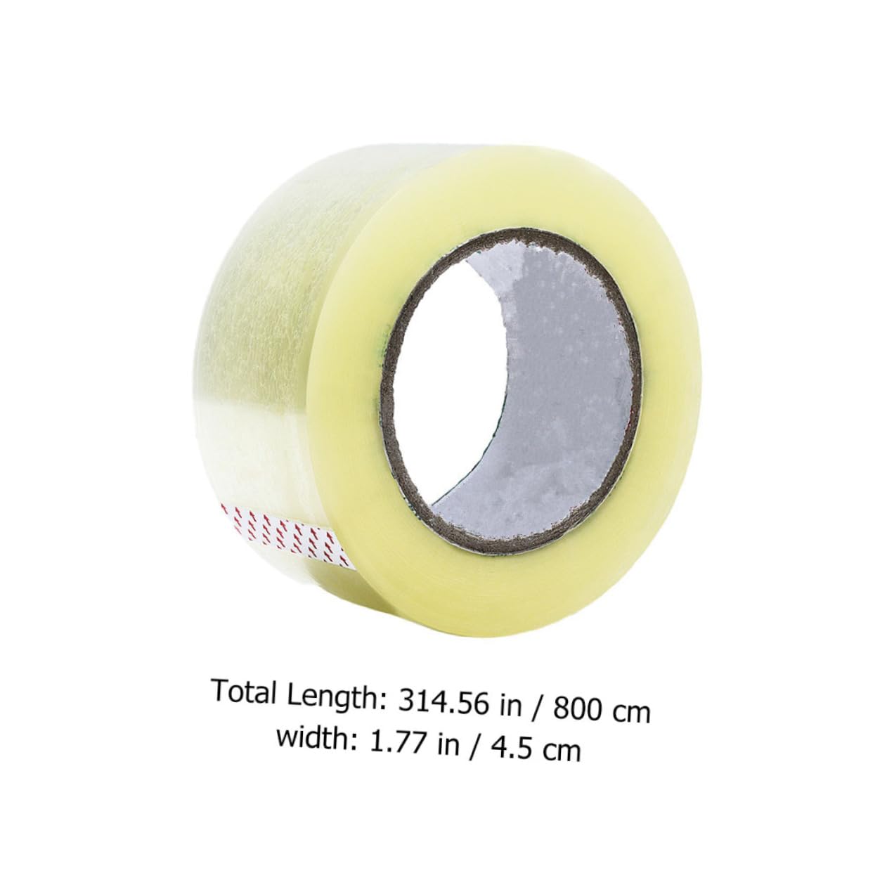 Nastro da Imballaggio Bianco in Pet 6 Pezzi per Chiusura | Adesivo Monofacciale, Strappabile a Mano, Tenuta Elevata, Formato Compatto per Pacchi e Ufficio