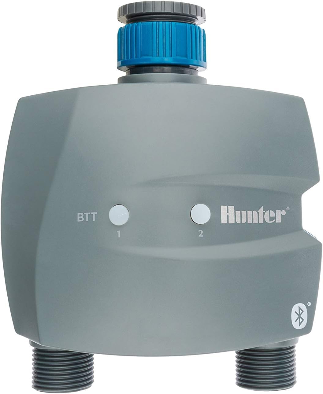 RIEGOPRO – Programador de Grifo Hunter BTT-101 Bluetooth | Temporizador de Riego a Pilas con App Móvil | 4 Arranques, Riego Manual y Pilas Incluidas | 1 Zona